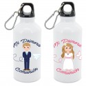 Botella aluminio comunión niño y niña