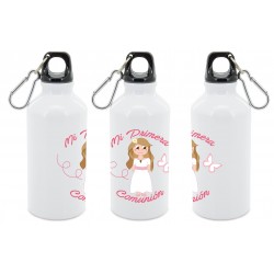 Botella aluminio comunión niño y niña