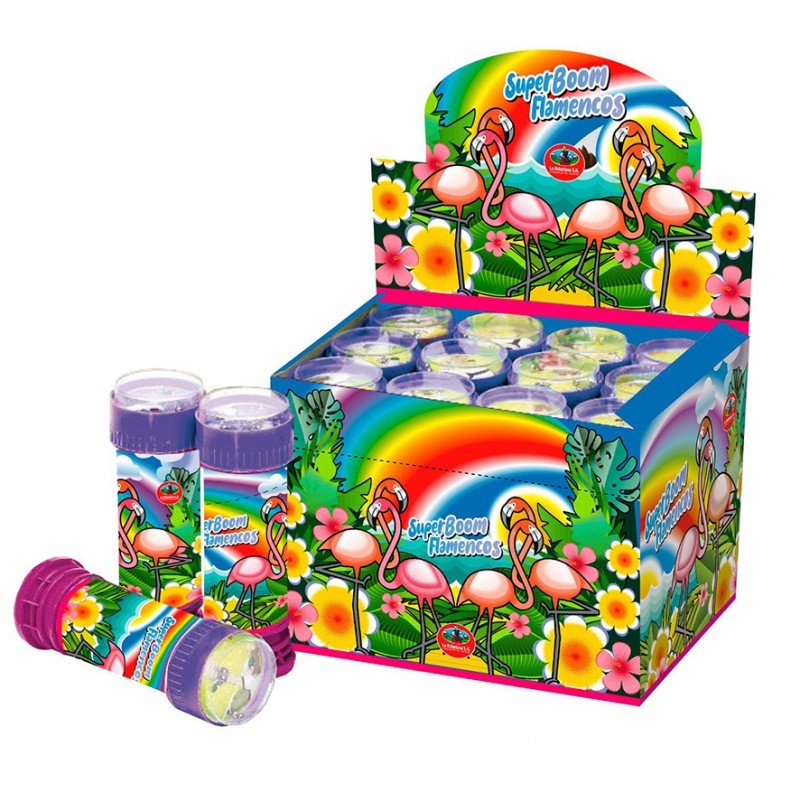 Pomperos con diseño de flamenco