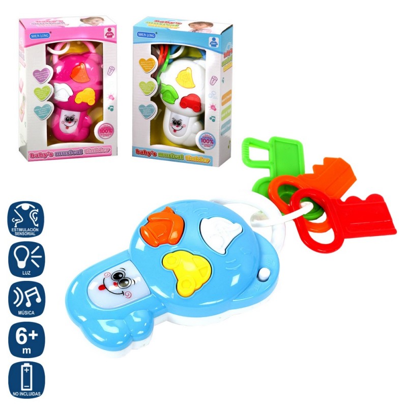 Llavero actividades luz y sonido 2 c 15 cm