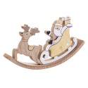 Balancín trineo papa noel madera 20 x 2 50 x 10 cm
