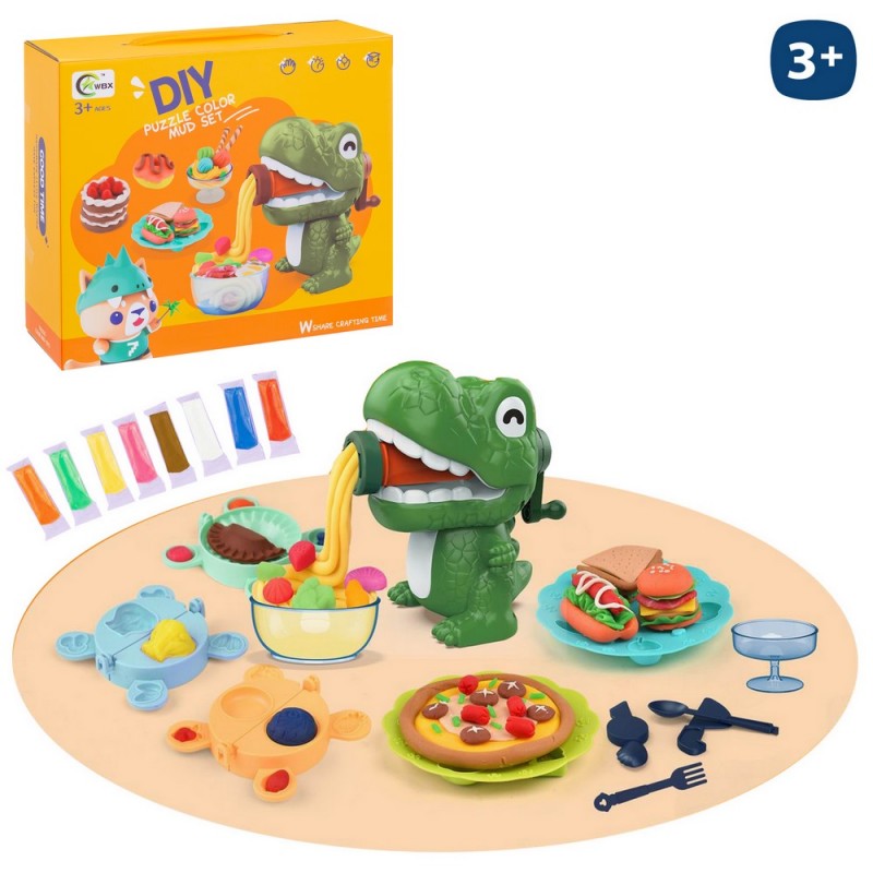 Conjunto plastilina dinosaurio 10 x 13 50 x 15 cm