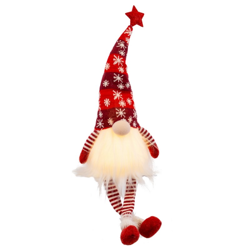 Papa noel piernas con luces 14 x 13 x 76 cm