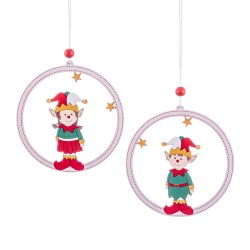 Colgante círculo madera 2 c 10 x 0 70 x 21 cm