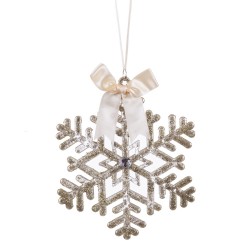 Colgante estrella con lazo plástico 15 cm