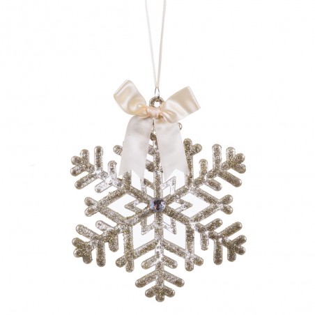 Colgante estrella con lazo plástico 15 cm