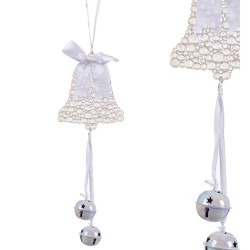 Colgante campana cascabeles plástico 20 cm