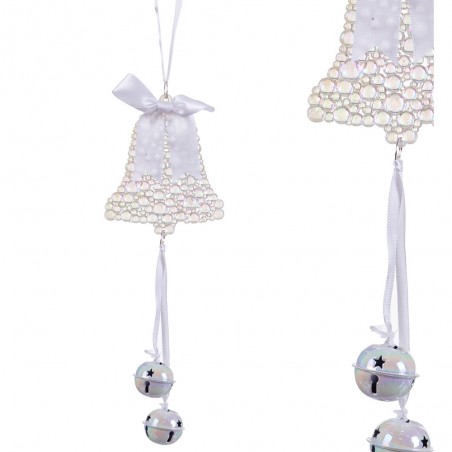 Colgante campana cascabeles plástico 20 cm