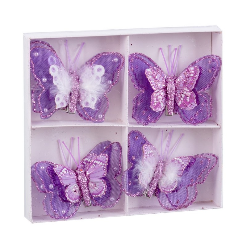 S 8 mariposa pluma 8 cm