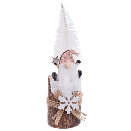 Tronco papa noel madera 6 50 x 20 cm