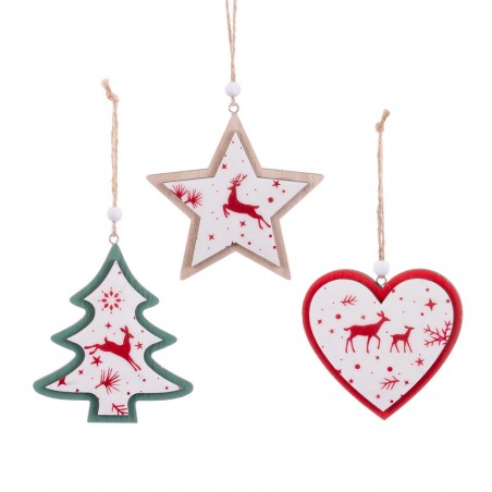 Colgante figuras madera 3 m 9 50 x 10 50 x 0 90 cm