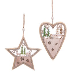 Colgante figuras madera 2 m 14 x 9 50 cm