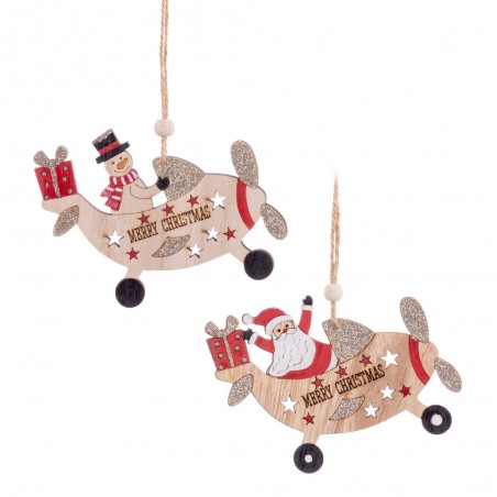 Colgante avión madera 2 m 11 x 9 cm