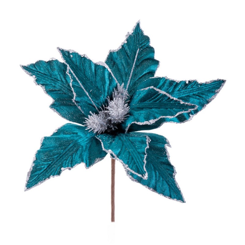 Poinsettia turquesa 31 x 36 cm