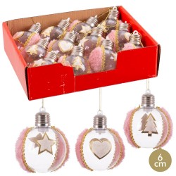 Bola pet con luz rosa 3 m 6 x 6 x 6 cm