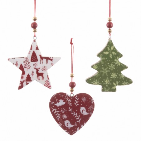 Colgante figuras madera 3 m 9 x 8 x 1 cm