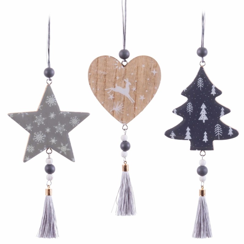 Colgante figuras madera 3 m 9 x 8 x 1 cm