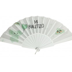 Abanico bautizo niño