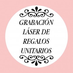 Personalización con grabación láser regalos unitarios