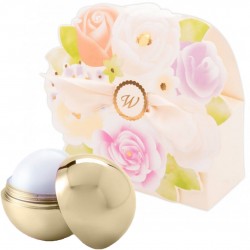 Brillo labial en esfera presentado en caja de regalo