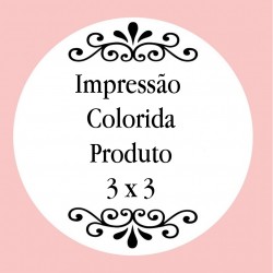 Personalización con impresión digital con texto foto o logo a todo color de 3 x 3 cm