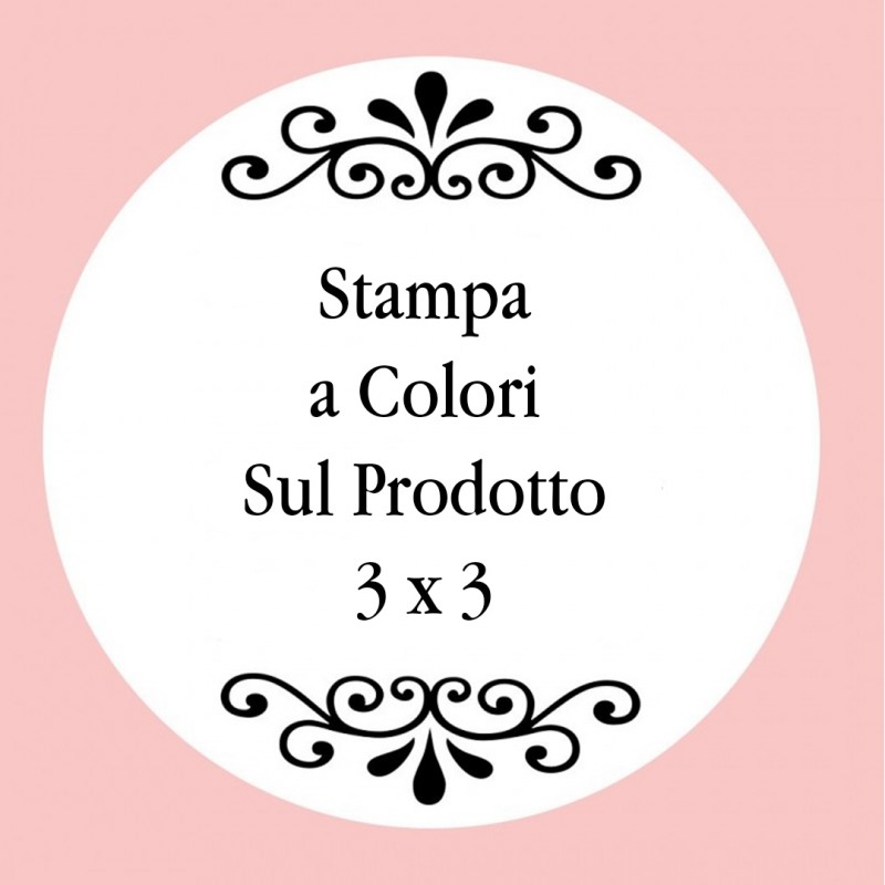 Personalización con impresión digital con texto foto o logo a todo color de 3 x 3 cm