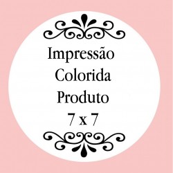 Personalización con impresión digital con texto foto o logo a todo color de 7 x 7 cm