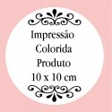 Personalización con impresión digital con texto foto o logo a todo color de 10 x 10 cm