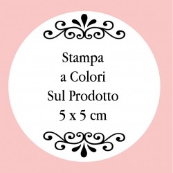 Personalización con impresión digital con texto foto o logo a todo color de 5 x 5 cm