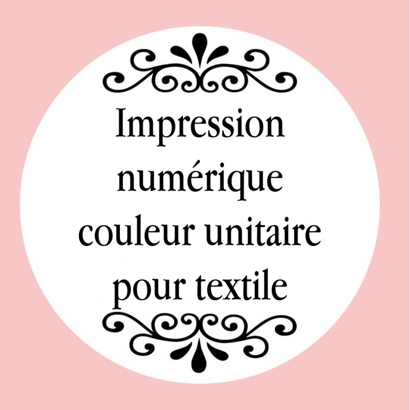 Personalización con impresión digital con texto foto o logo a todo color para 1 unidad de textil