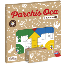 Juego parchís oca 33 cm con accesorios