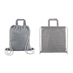 Bolsa mochila de algodon reciclado agra