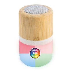Altavoz luminoso de bambú turín