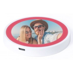 Cargador inalámbrico personalizado con foto a todo color