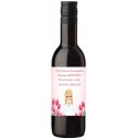 Botella de vino comunión personalizada con nombre de invitado y niña comunión