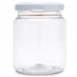 Tarro de chuche personalizado con nombre de invitado y niña comunión en adhesivo