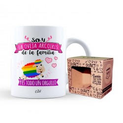 Taza soy la oveja arcoiris de la familia y es todo un orgullo