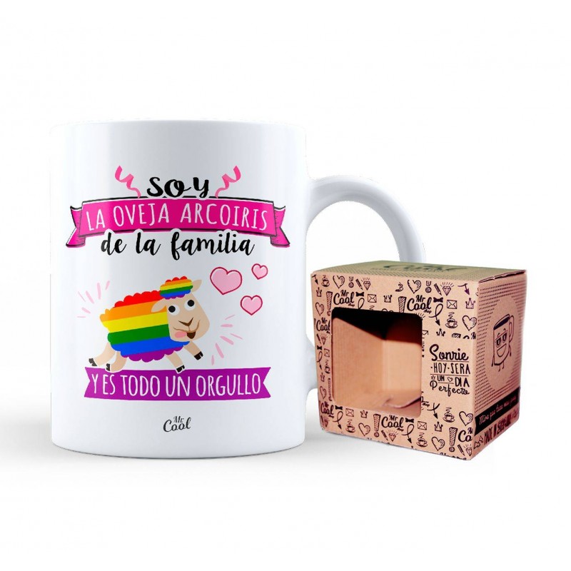 Taza soy la oveja arcoiris de la familia y es todo un orgullo