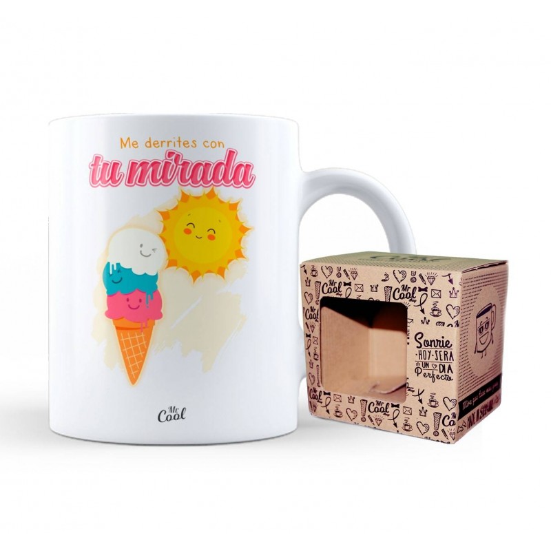 Taza me derrites con tu mirada