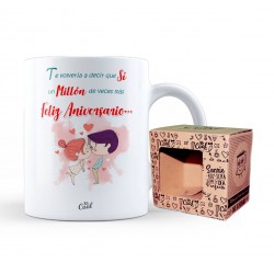 Taza te volveria a decir que si un millón de veces más feliz aniversario...