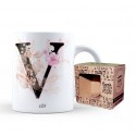 Taza letra v