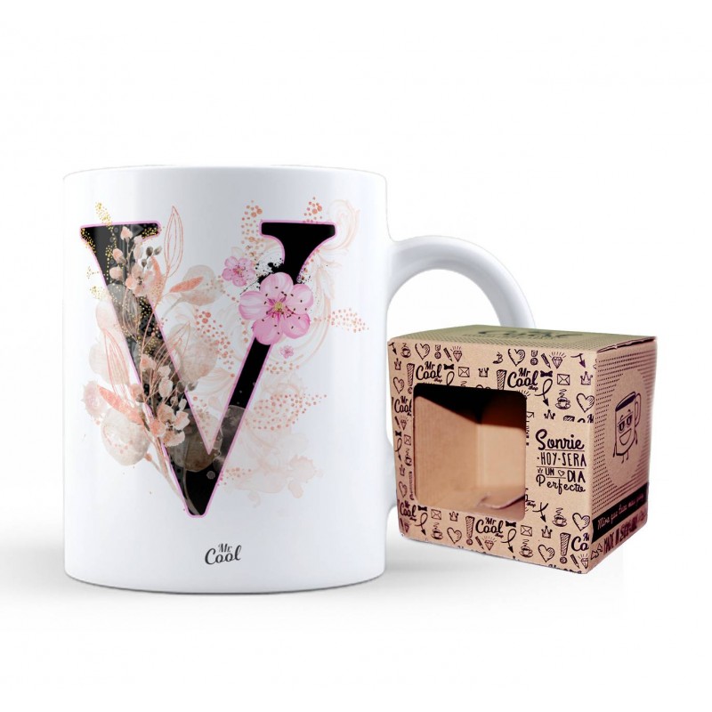 Taza letra v