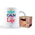 Taza keep calm and enjoy life