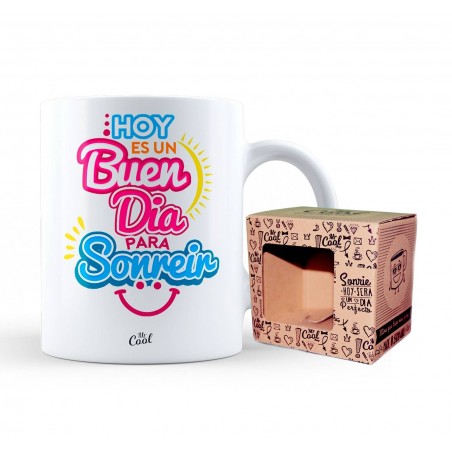 Taza hoy es un buen dia para sonreir