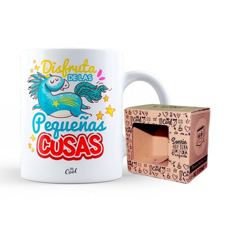 Taza disfruta de las pequeñas cosas