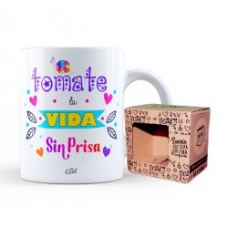Taza tomate la vida sin prisa