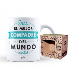 Taza eres el mejor compadre del mundo mundial