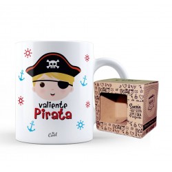 Taza valiente pirata niño