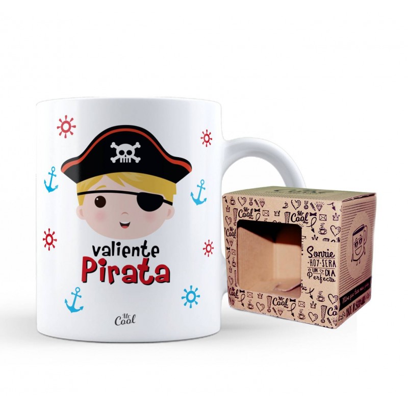 Taza valiente pirata niño
