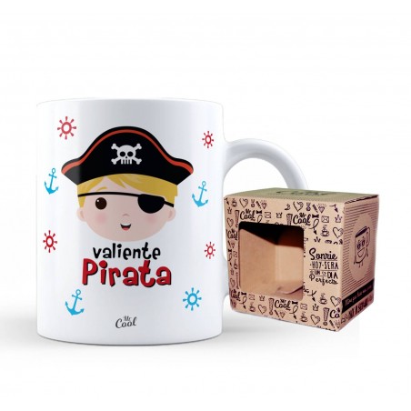 Taza valiente pirata niño